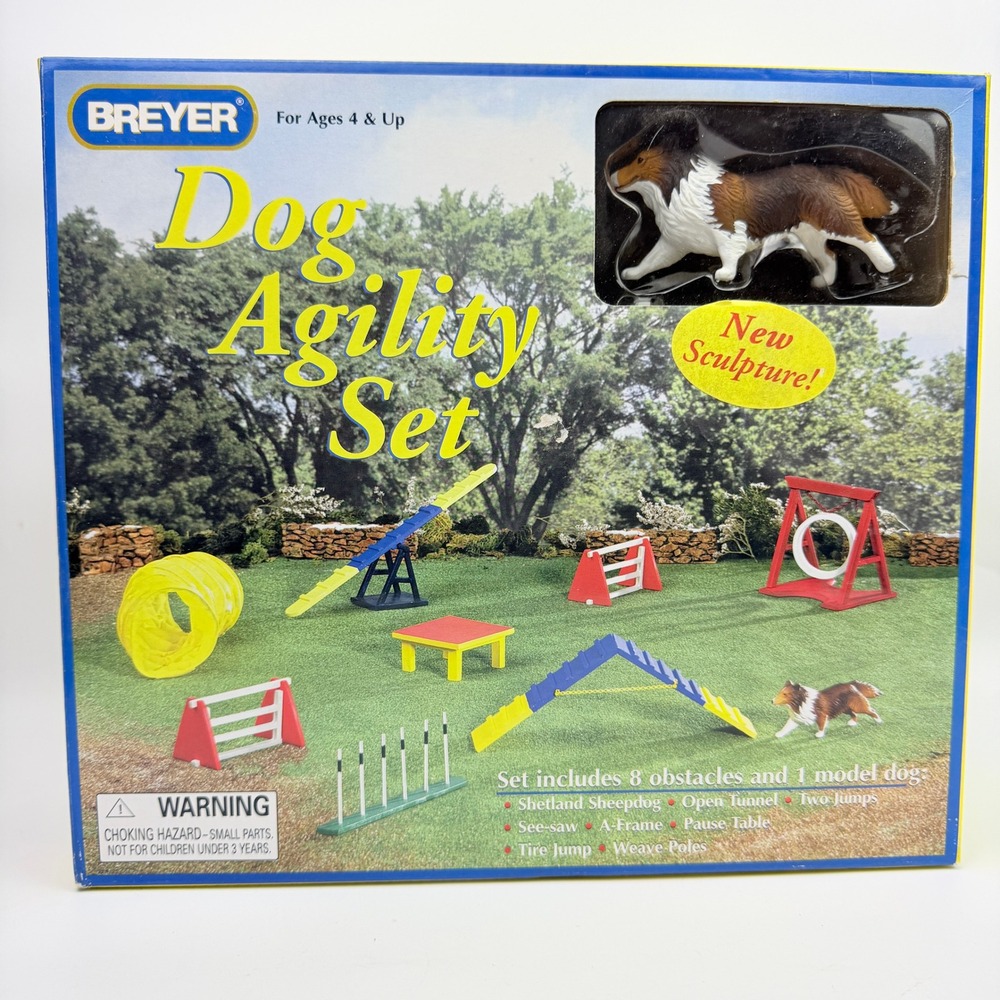 Breyer Dog Agility Set No. 1504 Shetland Sheepdog Laddie Vintage Toy, Y2k 2001,